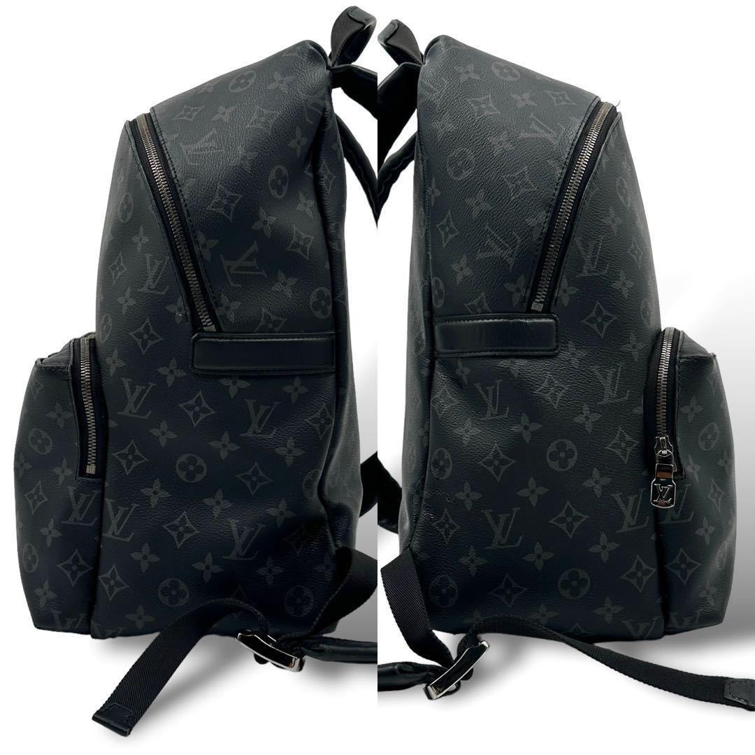 【定価24万】LOUIS VUITTON ルイヴィトン リュック バックパック アポロ エクリプス LV ロゴ PVC レザー 革 黒 ブラック 肩掛け 男女兼用_画像5