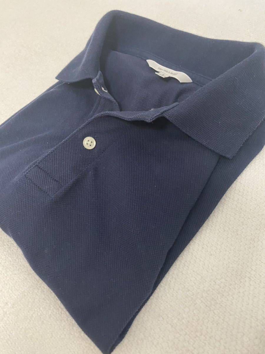 Dry Polo Shirt 袖 ポロシャツ semi-new！size S ~ M Navy blue コン色です。_画像9