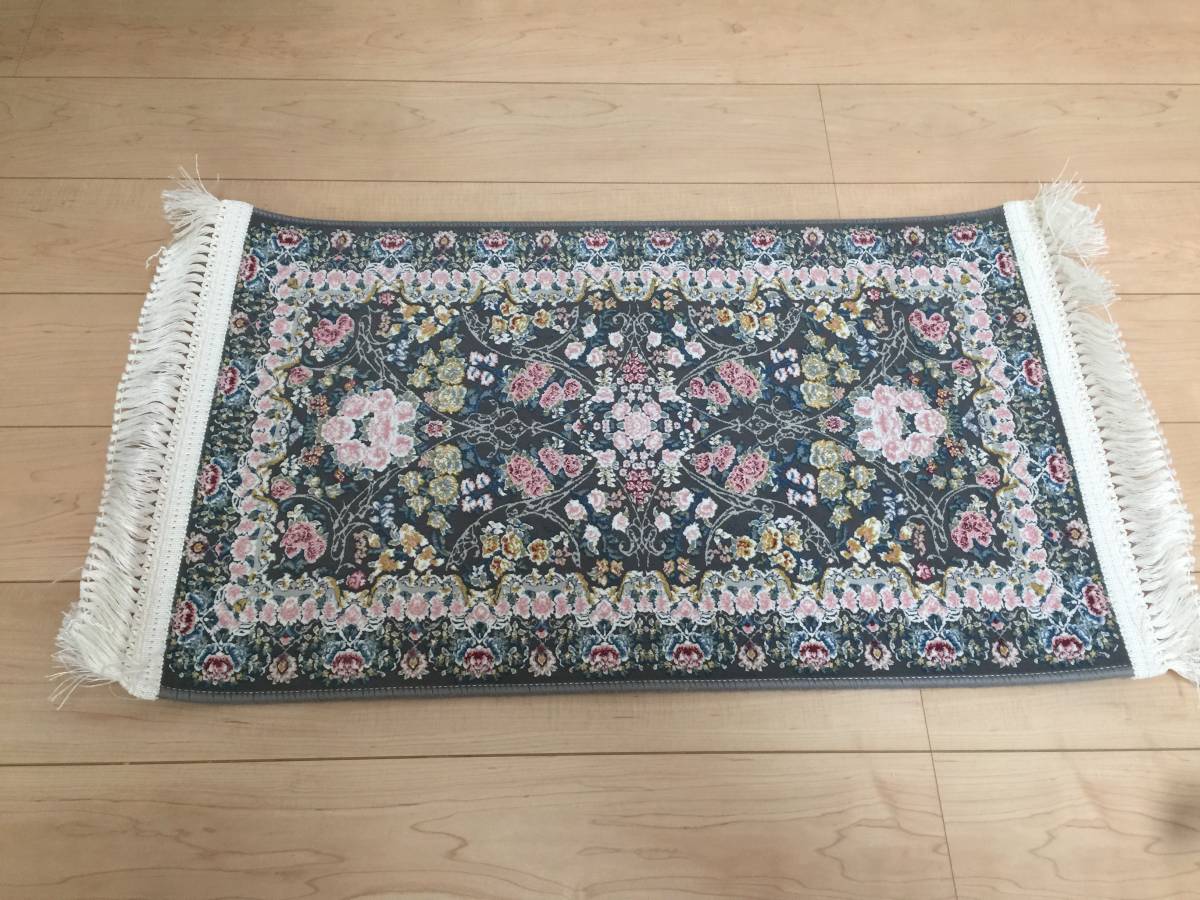 SHADLIN　CARPET KASHAN　ラグ　カーペット　玄関マット　他　50X80cm　未使用　Maid in IRAN　　　KJ2　0_画像1