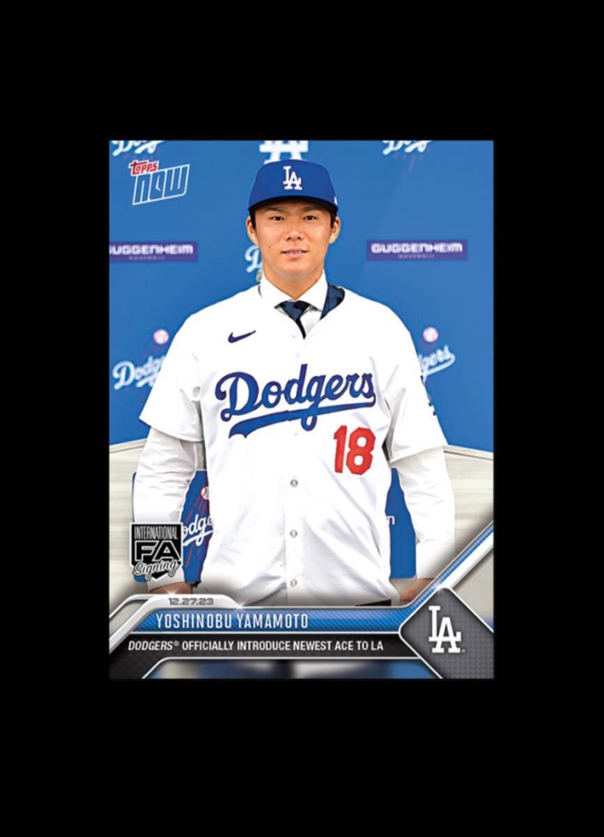 全商品オープニング価格！ topps now 山本由伸 ドジャース入団