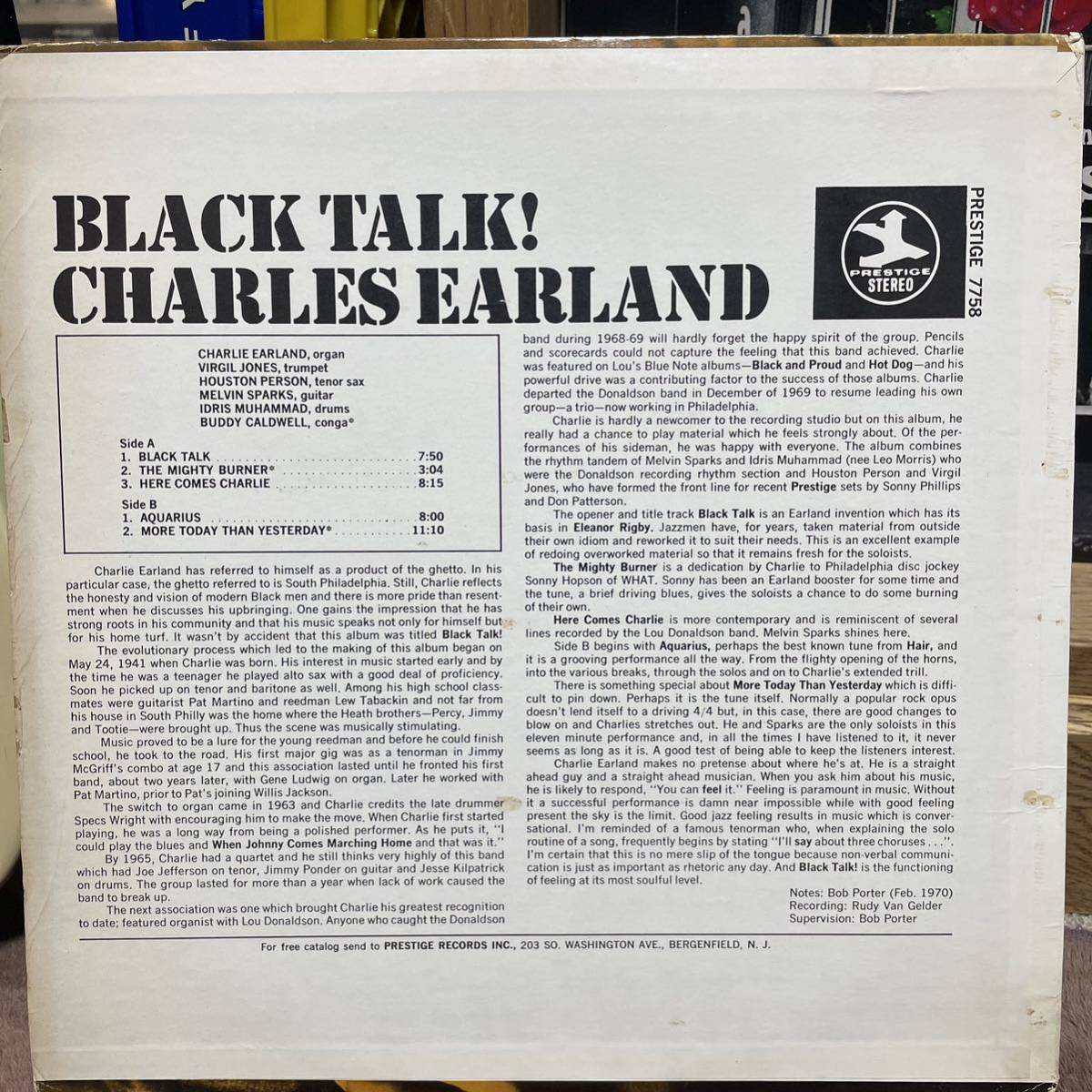 CHARLES EARLAND / BLACK TALK！/フリーソウル サバービア レアグルーヴ_画像2