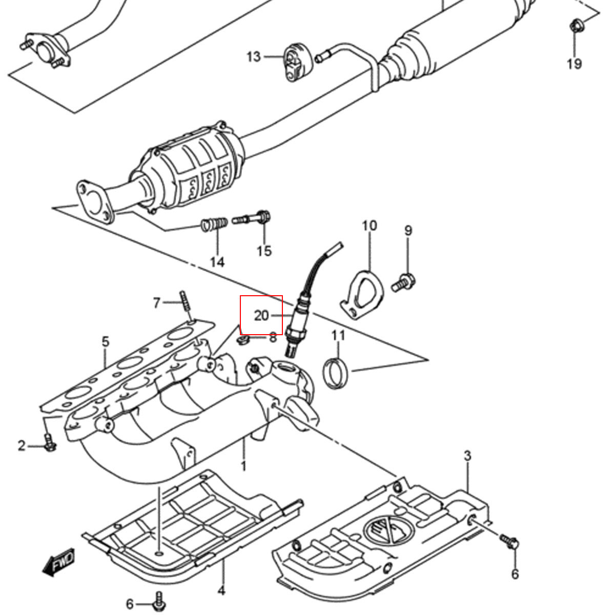 送料無料 当日発送 OS028 O2センサー マツダ スクラム バン ワゴン DG62V DG62W NA車 ノンターボ車用 1A10-18-861 ラムダセンサー_画像4