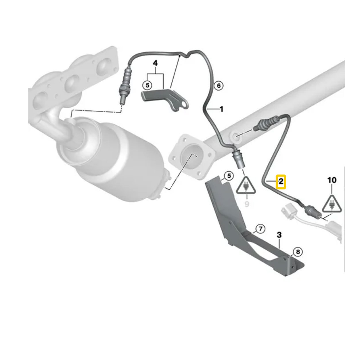 当日発送 OS050 ラムダ O2センサー BMW E82 E87 E88 116i 118i 120i / E90 E91 E92 E93 316i 318i 320i 触媒後ろ リア側 下流 11787569968_画像4