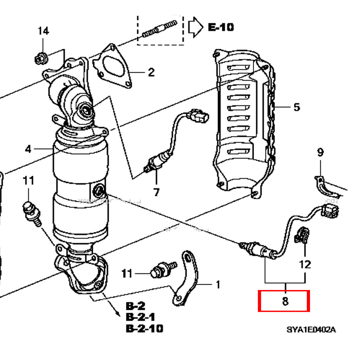 当日発送 OS117 O2センサー ホンダ ゼスト ゼストスパーク JE1 JE2 / ライフ JC1 JC2 リア側 下流側 マフラー 36532-RS8-004_画像5