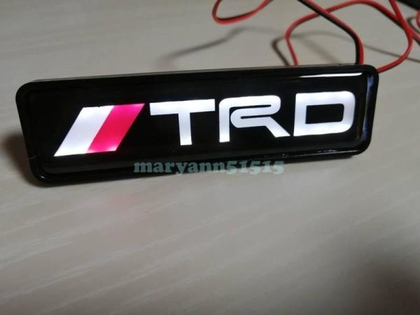 BH010:TRD LEDエンブレム イルミネーション TOYOTA トヨタ バッジ ステッカー 86 スープラ アクア 876の画像3