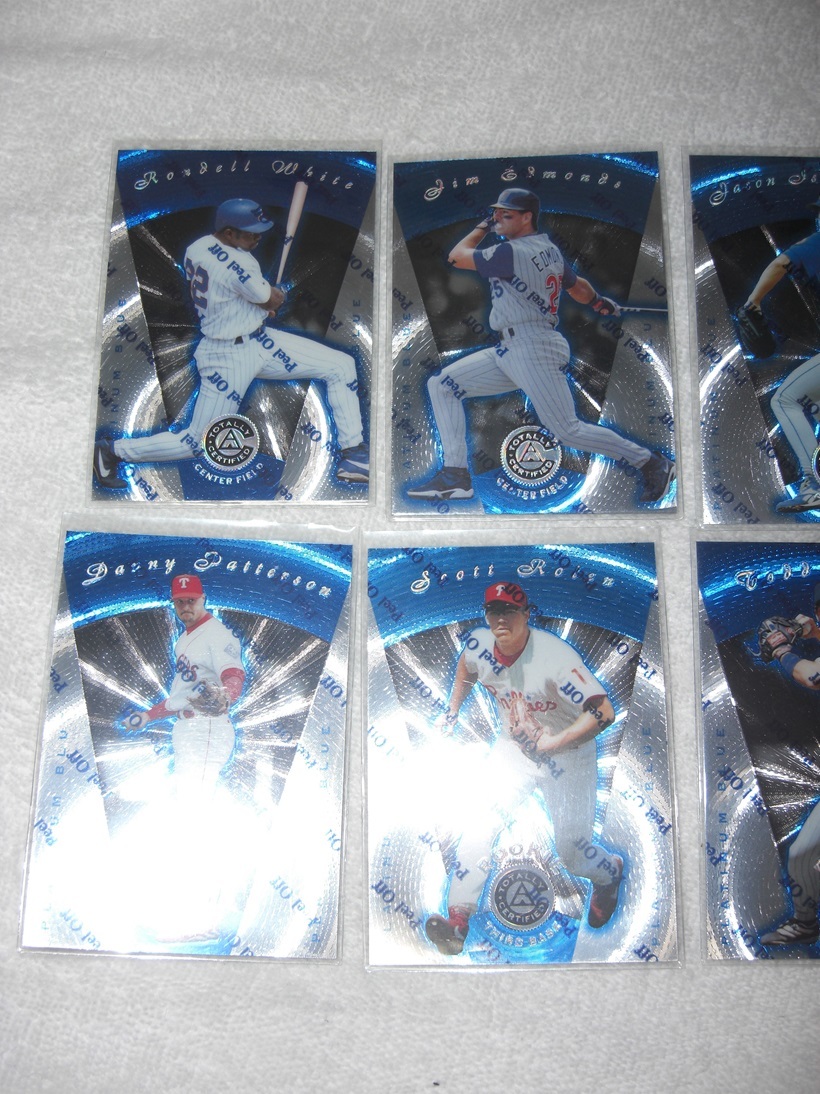 【MLB】1997 Pinnacle Totally Certified Platinum『Edmonds/Rolen/Walker/Abrew 他』Blue 10枚セット⑥ 1999枚限定_画像2