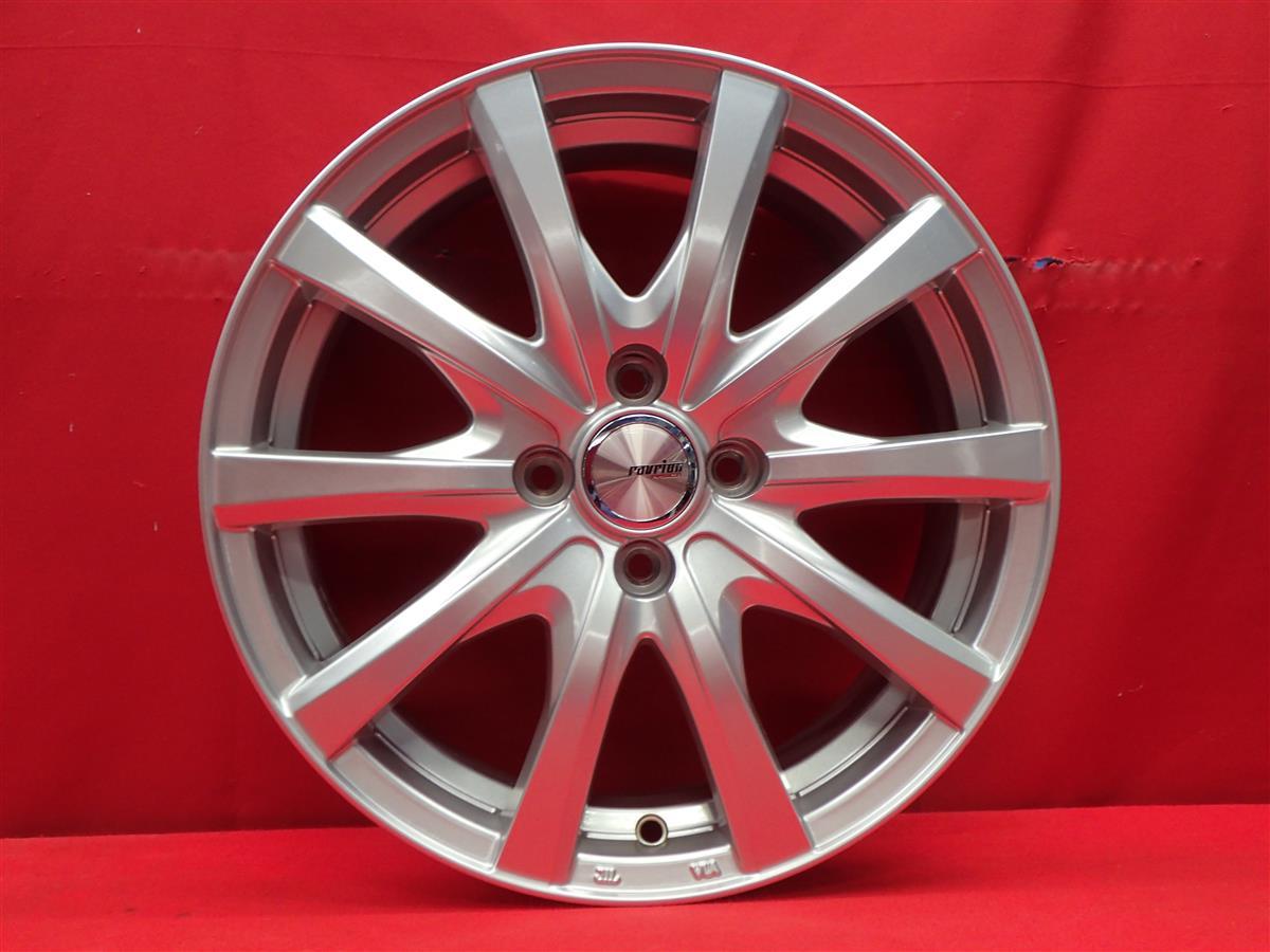 RAVRION RS01 中古ホイール 4本 6J 16インチ PCD100 4穴 +42 ハブ73 ヤリス アクア ライズ ロッキー マーチ ノート デミオ 等へ aa16_画像5