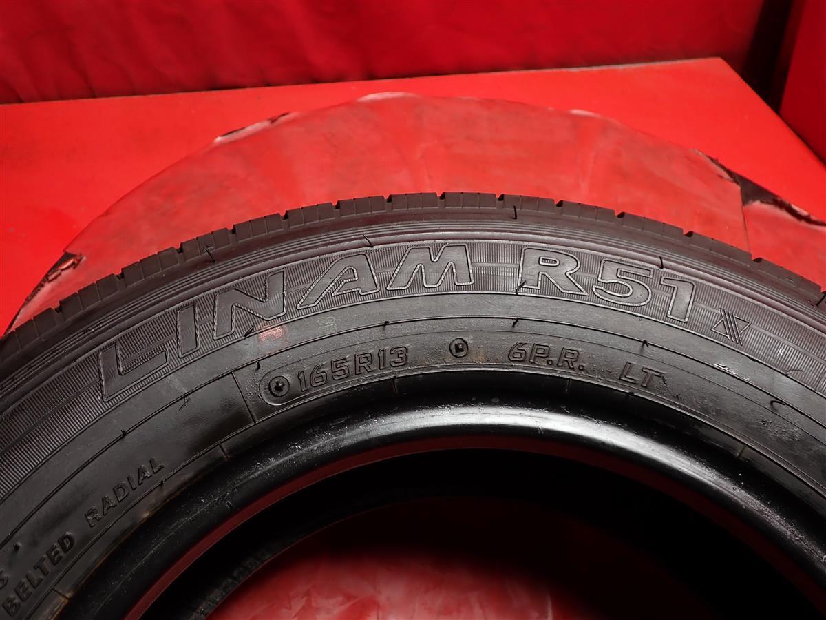 中古タイヤ 165R13 6PR 165R13 8PR 4本セット ファルケン ライナム R51 FALKEN LINAM R51 9.5分山★n13_画像10