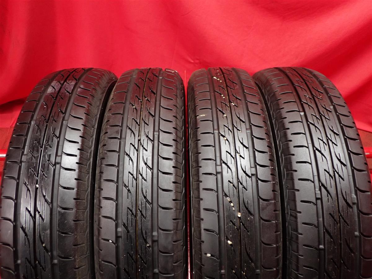 中古タイヤ 145/80R13 75S 4本セット ブリヂストン ネクストリー BRIDGESTONE NEXTRY 9分山★n13 モコ プレオ ストーリア YRV MRワゴン_画像1