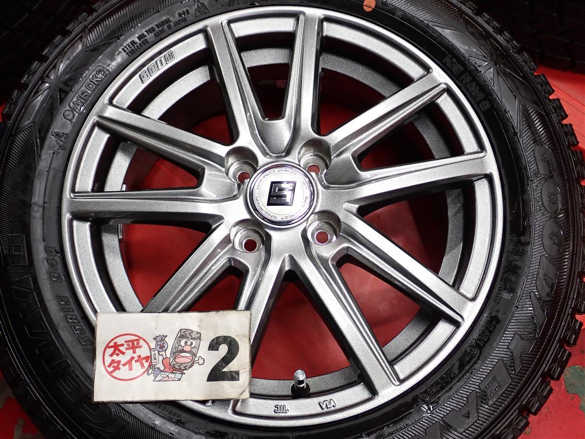 スタッドレス ザインSS(エスエス)+ グッドイヤー アイスナビ6 [ 175/65R15 ] 9/8.5分山★ アクア ヴィッツ ノート フィット　等にstwt15_画像6