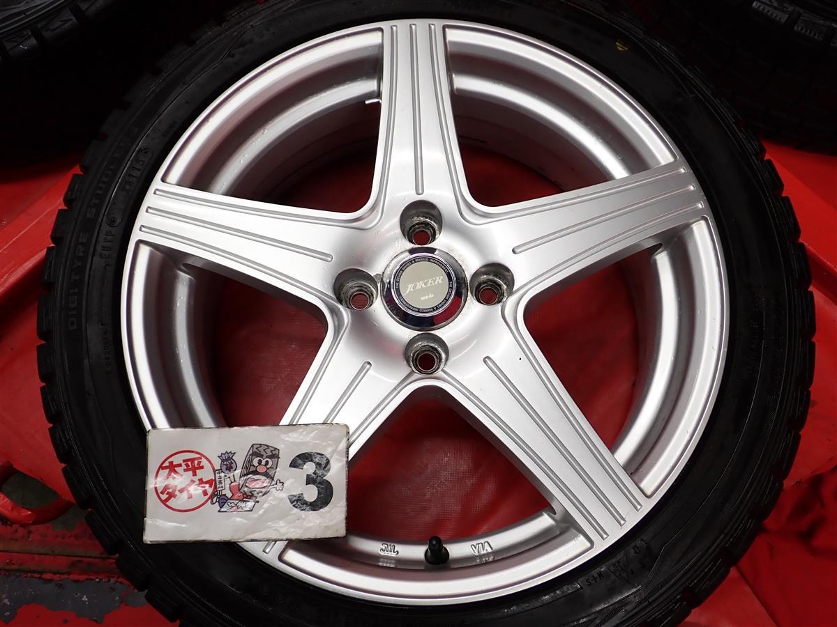 スタッドレス 5スポークタイプ1P+ ダンロップ ウィンターMAXX01(WM01) [ 195/45R16 ] 8.5/8分山★ デミオ ベリーサ ルーテシア 等にstwt16_画像7