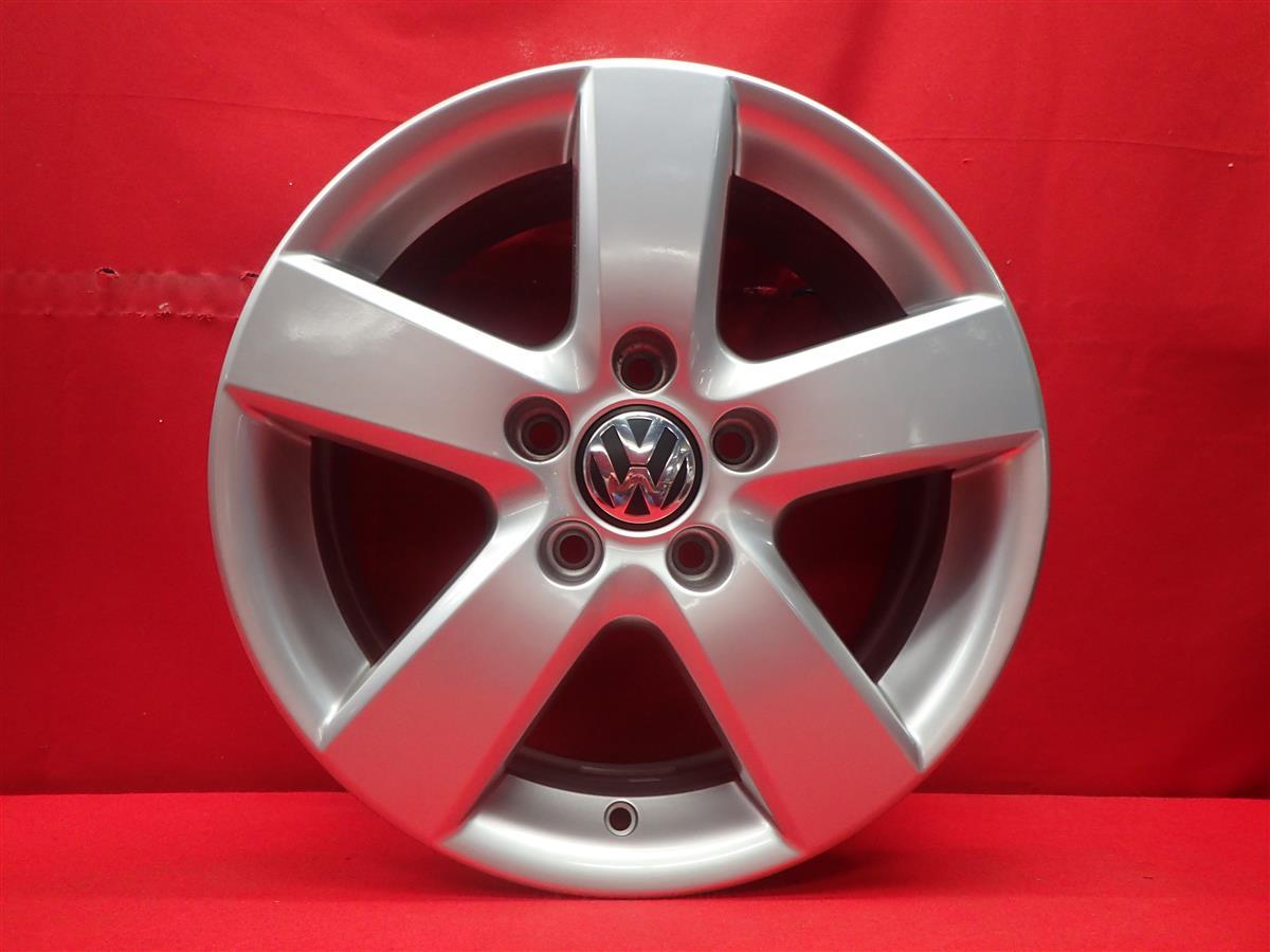 VOLKSWAGEN フォルクスワーゲン トゥーラン 純正 5本スポーク中古ホイール 4本 6.5J 16インチ　PCD112 5穴 +50 ハブ57 1TO601025M aa16_画像5