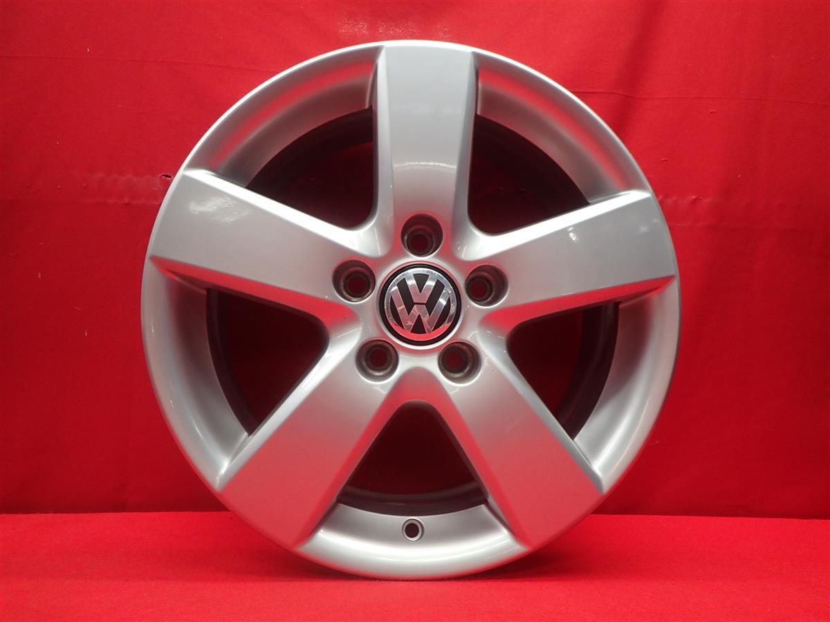 VOLKSWAGEN フォルクスワーゲン トゥーラン 純正 5本スポーク中古ホイール 4本 6.5J 16インチ　PCD112 5穴 +50 ハブ57 1TO601025M aa16_画像4