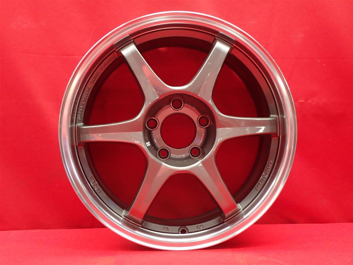 6スポークタイプ 1P 中古ホイール 4本 7J 17インチ PCD114.3 5穴 +38 ハブ73 ビッグキャリパー対応 R33 S14 S15 等へ aa17_画像6