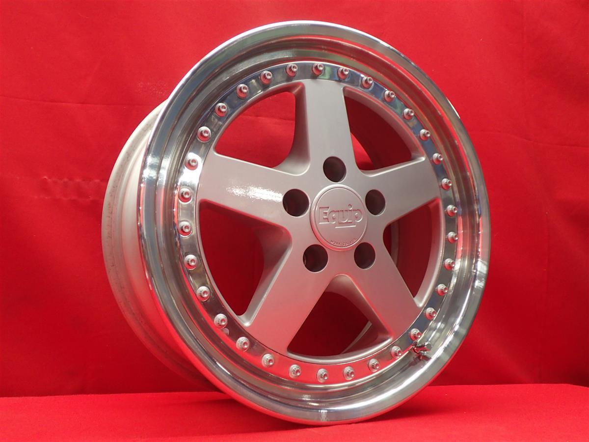 WORK ワーク EQUIP エクイップ 中古ホイール 4本 7.5/8J 17インチ PCD114.3 5穴 +30/+40 ハブ66 R32 RX-7 FC3S 等へ aa17_画像2