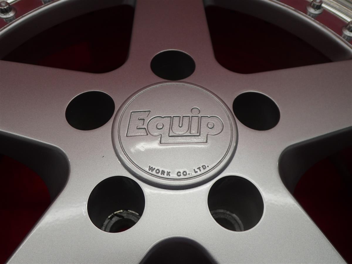 WORK ワーク EQUIP エクイップ 中古ホイール 4本 7.5/8J 17インチ PCD114.3 5穴 +30/+40 ハブ66 R32 RX-7 FC3S 等へ aa17_画像10