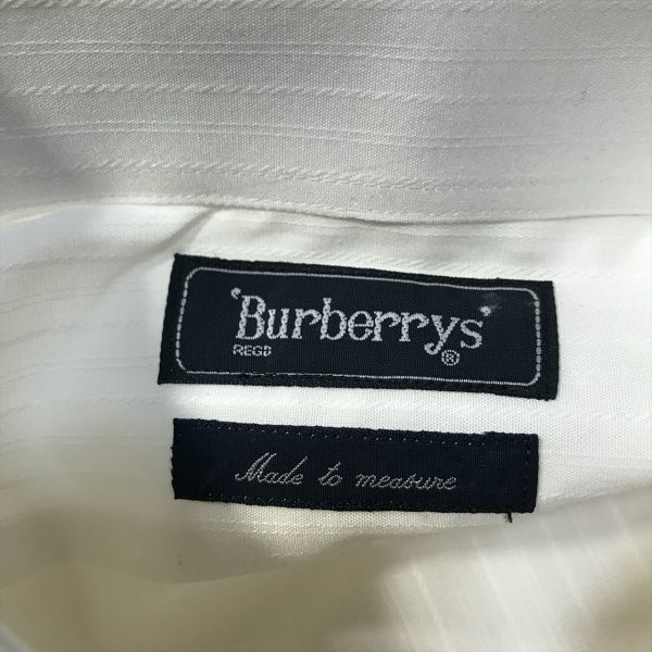 《良品◎》BURBERRYS バーバリーズ★ドレスシャツ*ワイシャツ*カッターシャツ*ホワイト(MA5821)◆S60_画像5