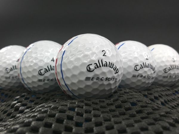 [A1H-01C] Callaway ERC SOFT Triple Track 2021年モデル ホワイト 30球 キャロウェイ トリプルトラック ロストボール_画像1