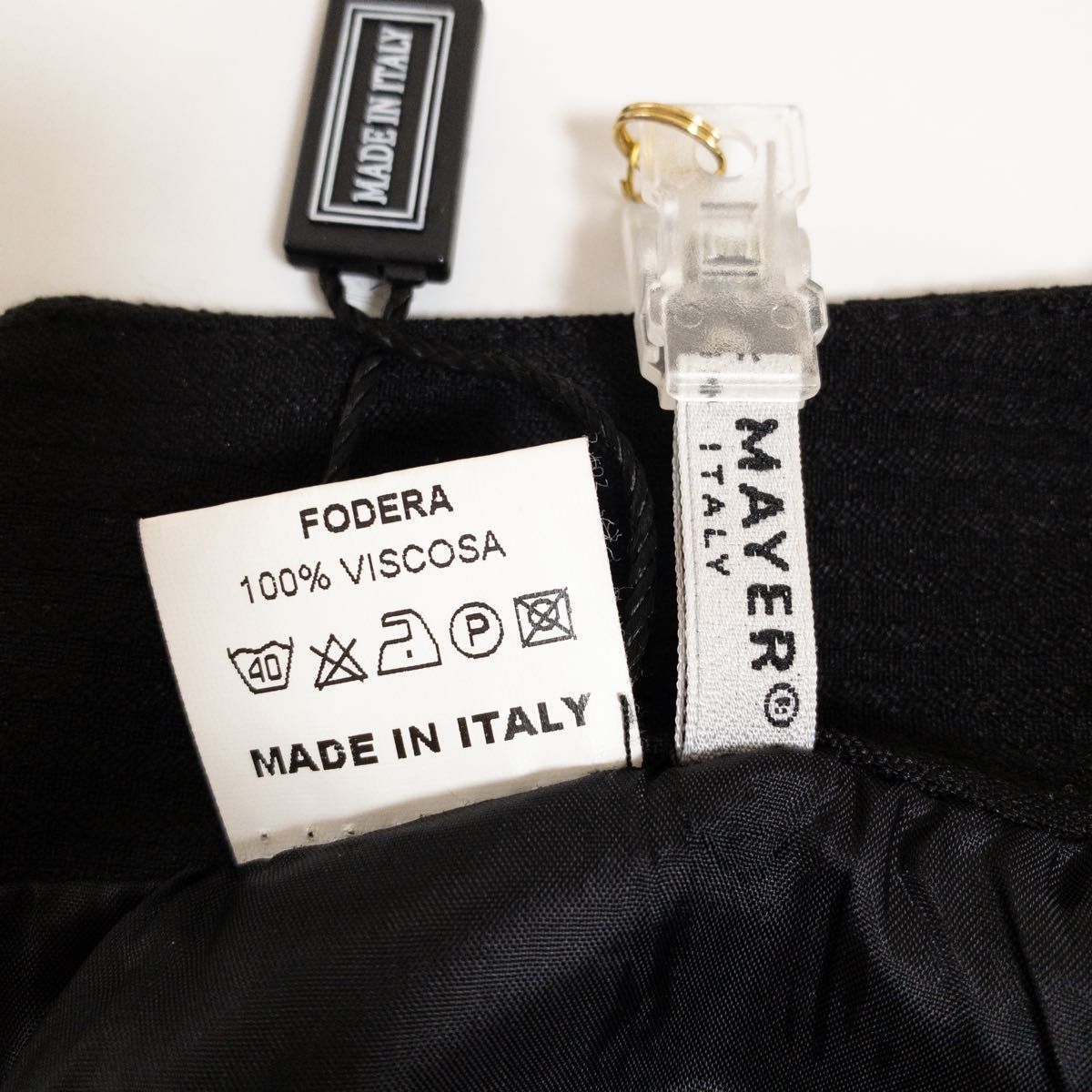 DANIEL&MAYER イタリア製 黒 スカート フォーマル 46 ブラック ボトムス