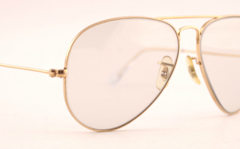 ビンテージ 1970年代 レイバン B&L Ray-Ban USA Aviator アメリカ製 アビエーター 調光レンズ グレー ティアドロップ 58mm A1480_画像7