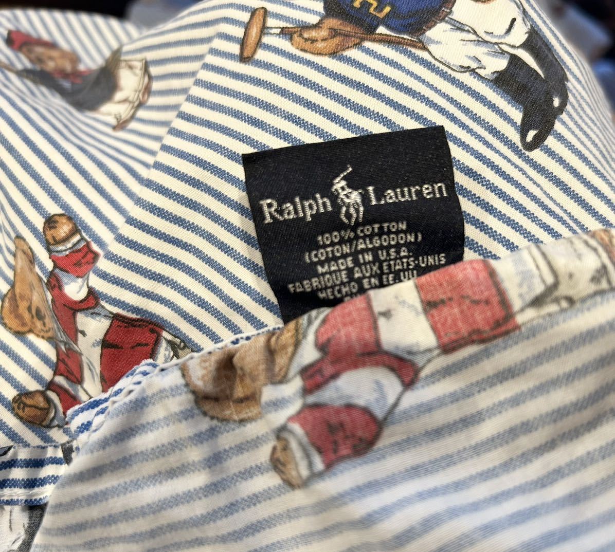 ラルフローレン　Ralph Lauren ポロベア　クマ　ベア　シーツ　布団カバー　敷布団　キッズ_画像5