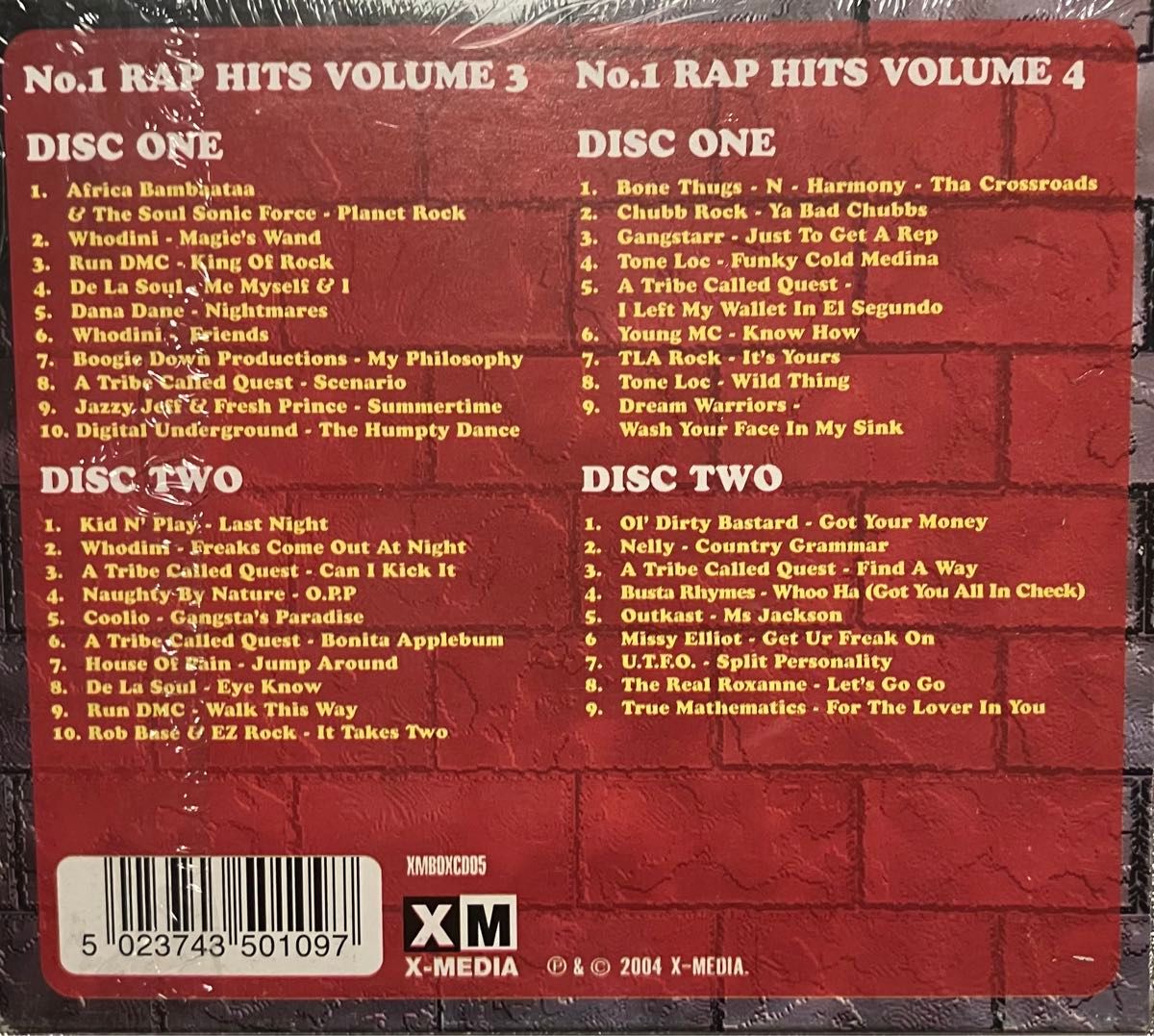 【Rap Hits CD】4枚組CD ヒップホップクラシックコンピレーション　シュリンクカバー保管