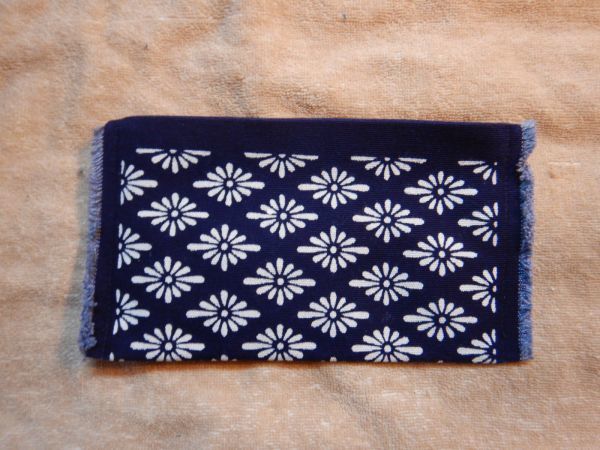  old fee south part dyeing purse 121401 Indigo .22.5X12CM case 