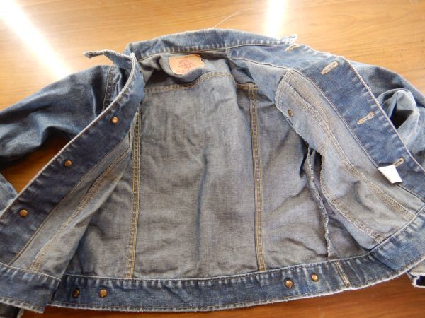 　ジージャンパー no.48 PLAVICULE バスト79-87 身長152-160 M 綿100 G デニムジャケットG　DENIM_画像4