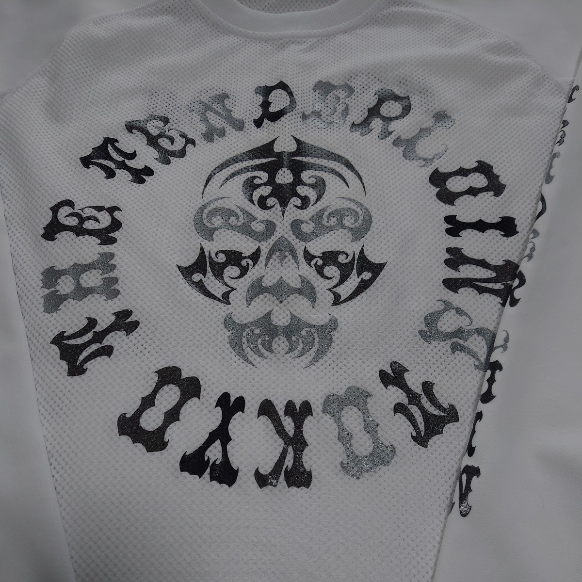 美品 テンダーロイン tenderloin mix mesh jersey bs white size XL _画像2