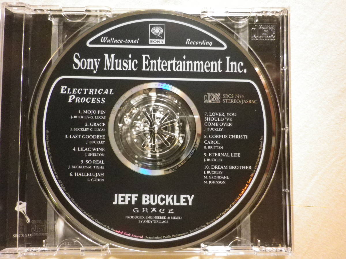 『Jeff Buckley/Grace(1994)』(1994年発売,SRCS-7455,1st,廃盤,国内盤帯付,歌詞付,Last Goodbye,So Real,Eternal Life,SSW名盤)_画像3