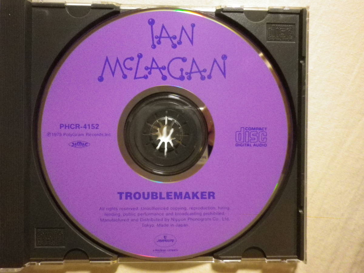 『Ian McLagan/Troublemaker(1979)』(1993年発売,PHCR-4152,廃盤,国内盤帯付,歌詞付,Small Faces,Rolling Stones,Ringo Starr,Ron Wood)_画像3