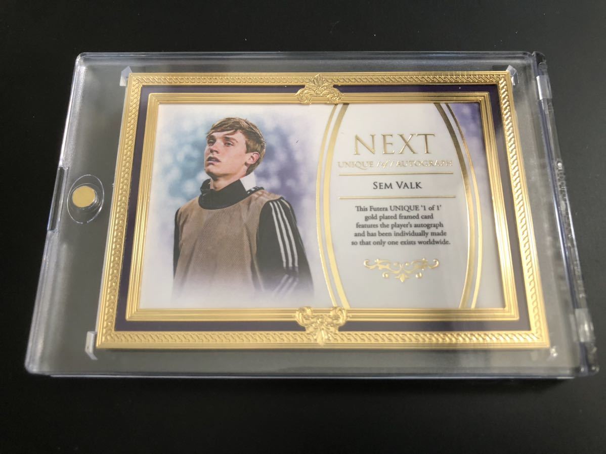 セムファルク UNIQUE 1of1 AUTOGRAPH NEXT SEM VALK 直筆サイン オンカード futera unique soccer フェイエノールト_画像1