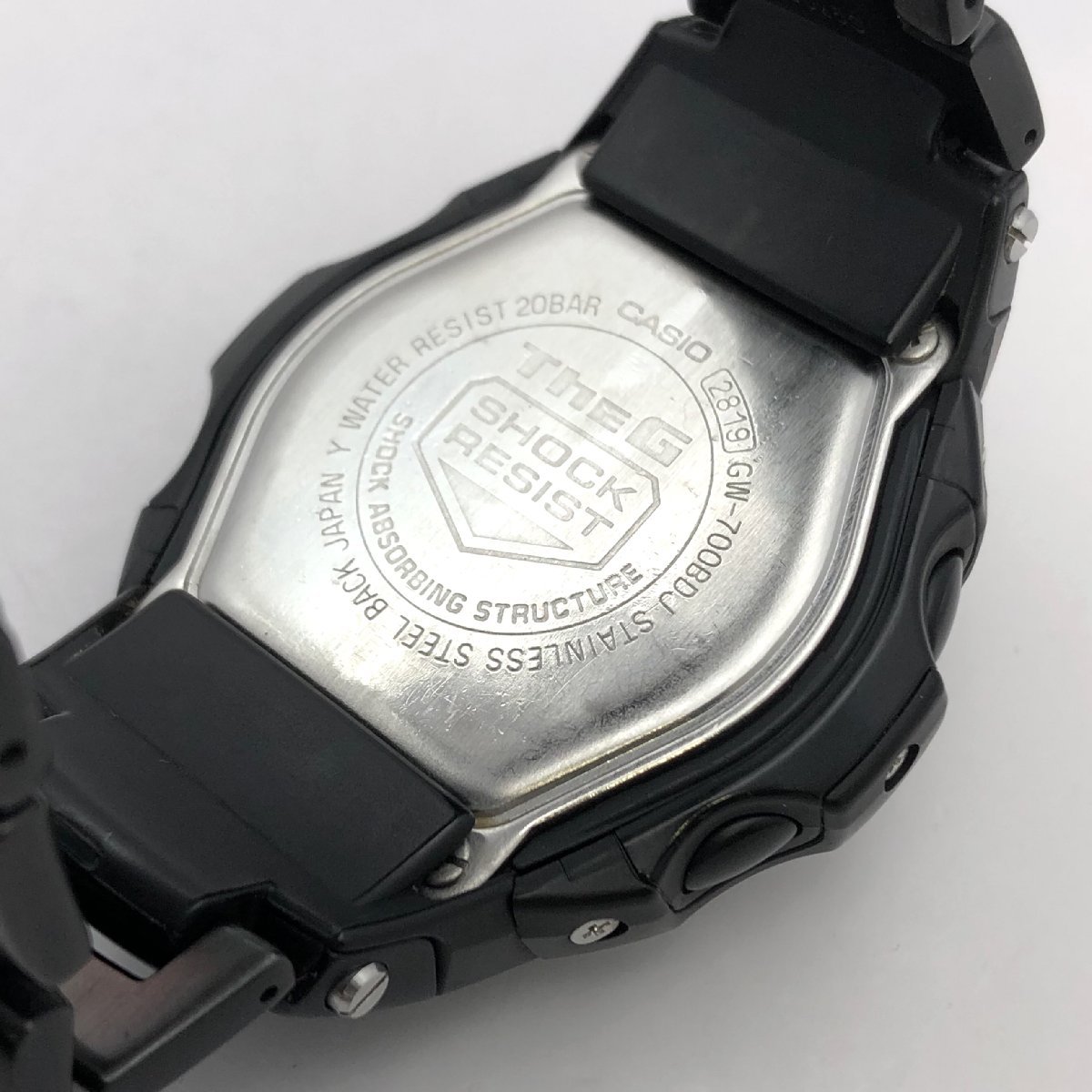 CASIO/カシオ/G-SHOCK/Gショック/THE G/SHOCK RESIST/GW-700BDJ/ブルー×ブラックカラー/20BAR/タフソーラー/メンズ腕時計/ジャンク/T046_画像8