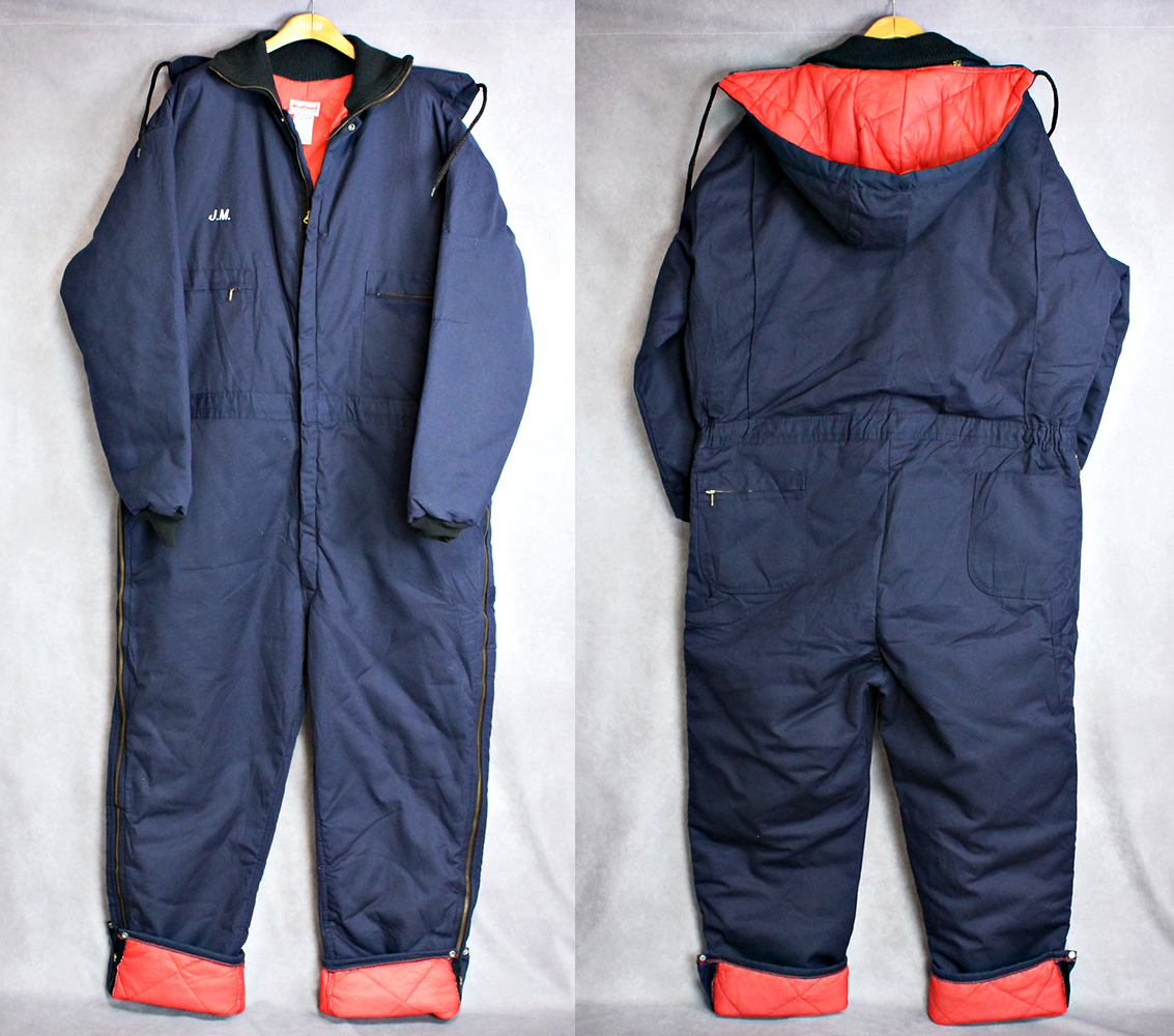 80s USA made Vintage bell type TALON WEAR GUARD with cotton protection against cold XXL coverall all-in-one big size Work wear camp fishing 