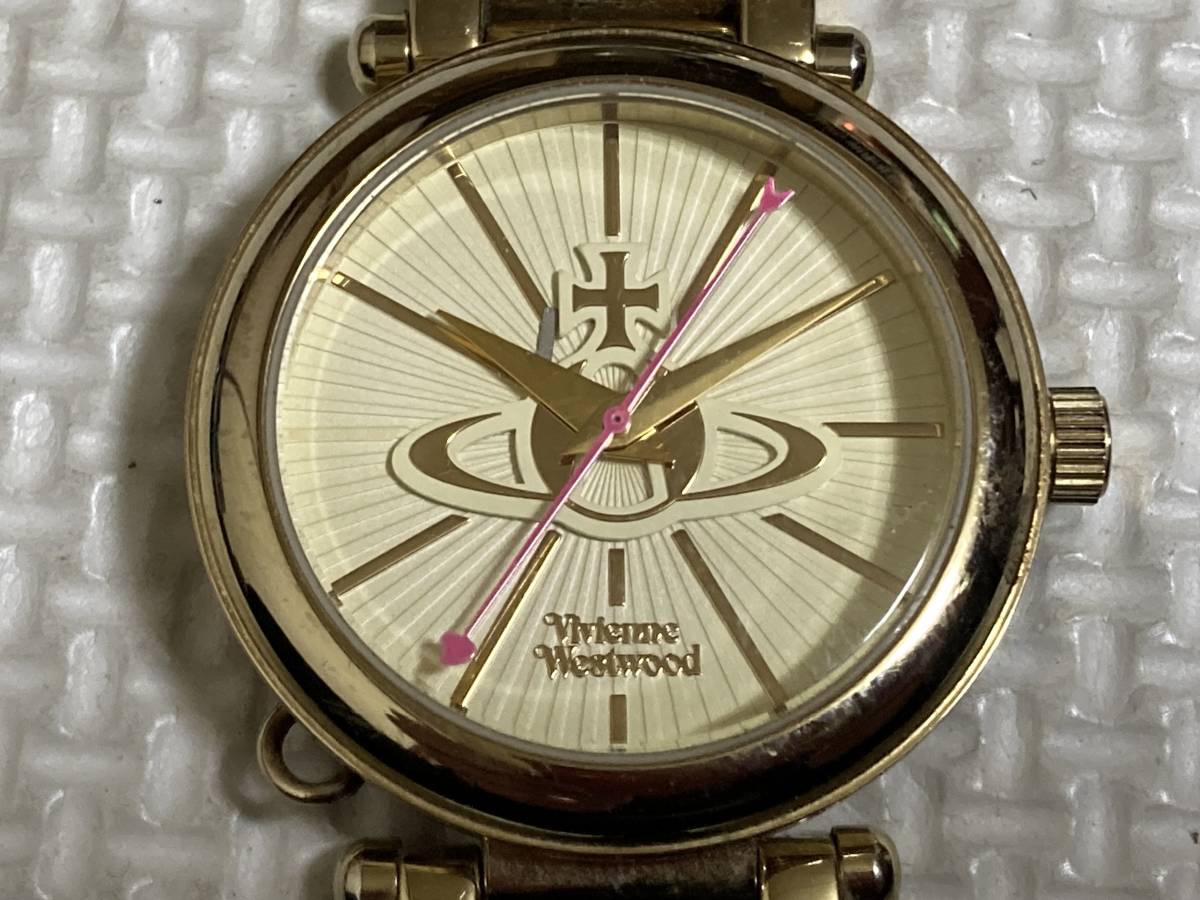 Vivienne Westwood ヴィヴィアンウエストウッド 腕時計 オーブ柄文字盤 VV006KGD_画像2