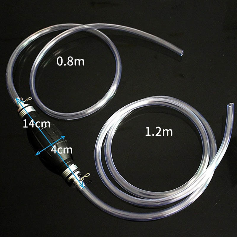 手動ポンプ 燃料ホース 移送ポンプ オイルチェンジャー ガソリン 給油 灯油 軽油 オイル 車 バイク 燃料 水槽 水換え キャンプ 電源不要_画像6