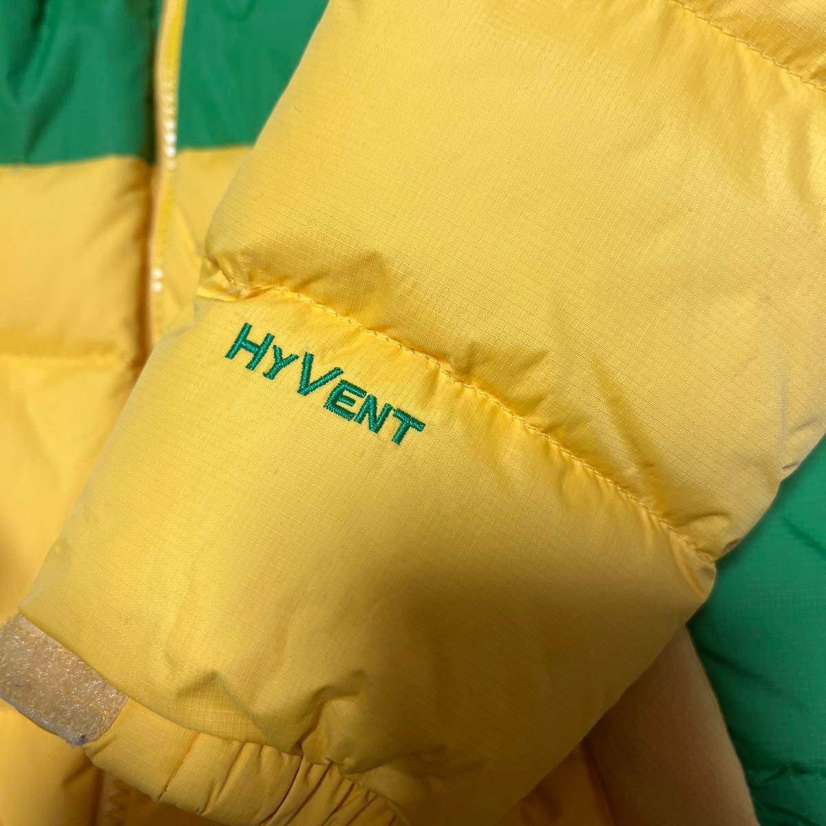 ノースフェイス ダウンジャケット HYVENT イエロー キッズ120 高機能 ジャケット 子供 黄色 イエロー