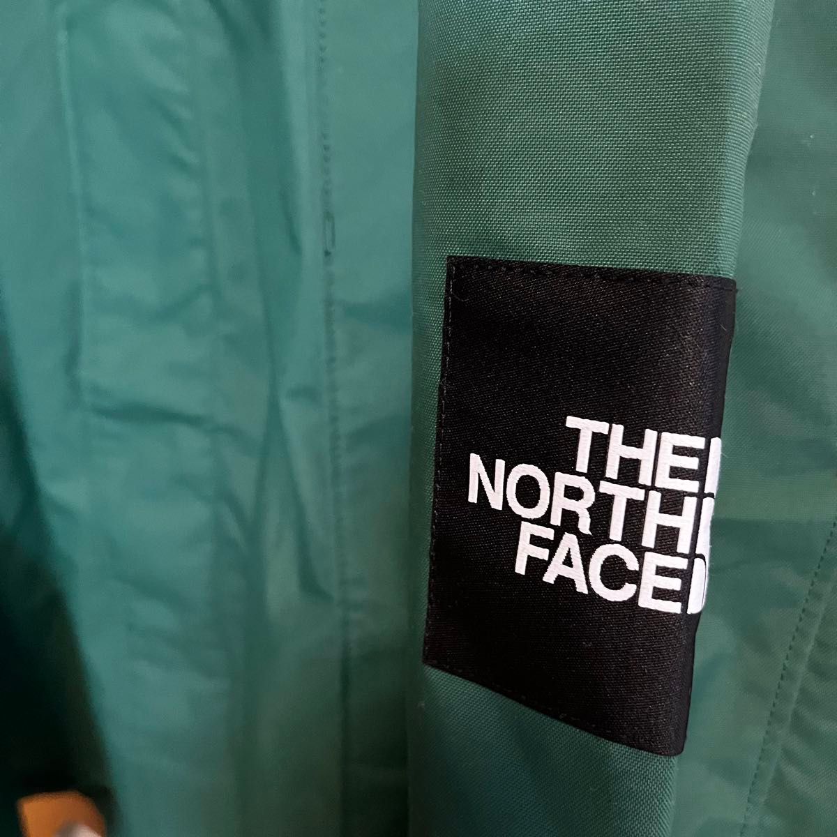 ノースフェイス マウンテンパーカー ナイロンジャケット メンズ 肩ロゴ パーカー DRYVENT グリーン 新品未使用 タグ付き