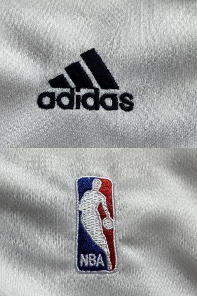 【美品】 NBA　JAZZ デロン・ウィリアムス ★ ユタ・ジャズ adidas アディダス ユニフォーム ジャージ バスケ XL　美品　白 シャツ_画像9