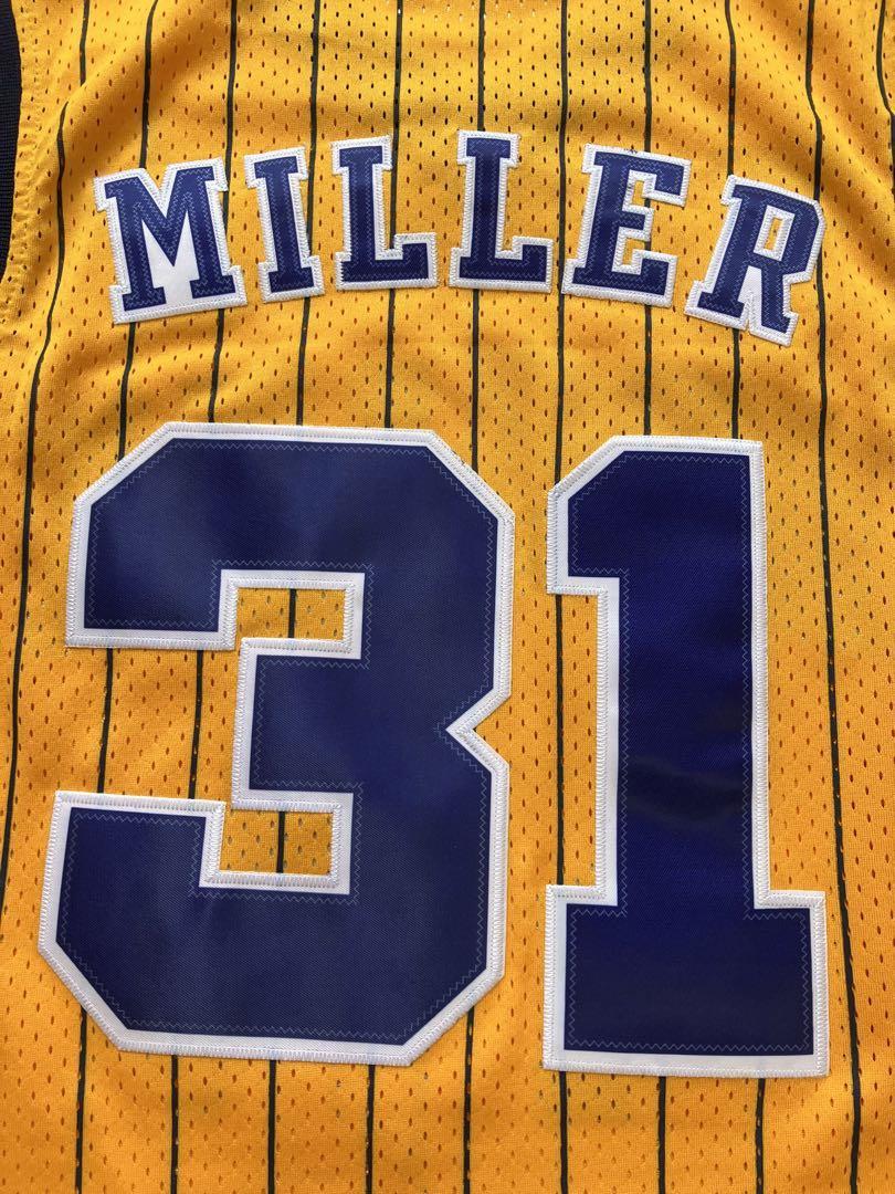 【未使用品】 NBA PACERS MILLER #31 レジー・ミラー ★インディアナ・ペイサーズ ユニフォーム ゲームシャツ ジャージ ストライプ 刺繍の画像7