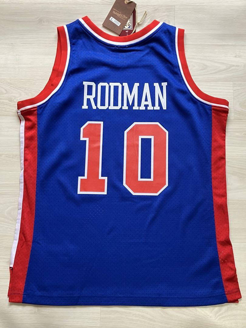 未使用品 NBA PISTONS RODMAN #10 デニス・ロッドマン Mitchell&Ness ミッチェルアンドネス デトロイト・ピストンズ ユニフォーム 当時物