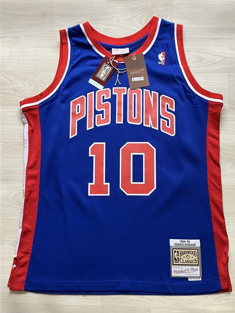 未使用品 NBA PISTONS RODMAN #10 デニス・ロッドマン Mitchell&Ness ミッチェルアンドネス デトロイト・ピストンズ ユニフォーム 当時物