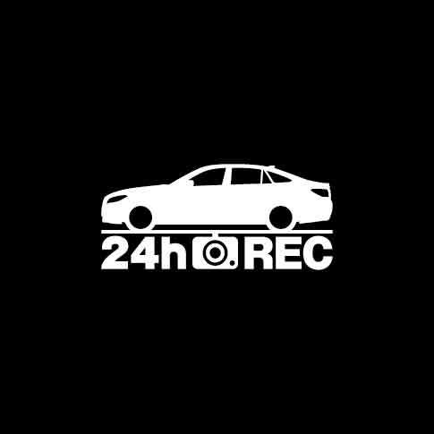【ドラレコ】トヨタ クラウン【220系】24時間 録画中 ステッカー_画像1