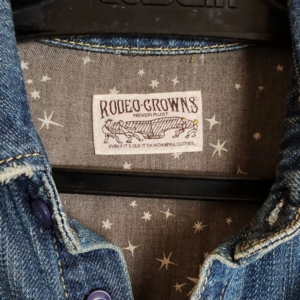 RODEO CROWNS ロデオクラウンズ レディース デニム オールインワン サロペット つなぎ ショートパンツ 長袖ジャケット