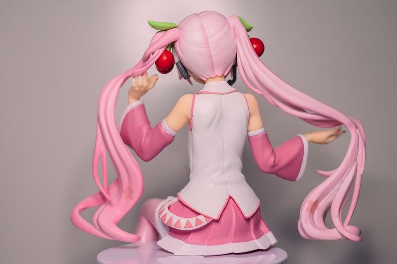 2022 初音ミク ぬーどるストッパー フィギュア 桜ミク ウィンク フリュー ヌードル カップ麺 蓋おさえる さくらんぼ 01