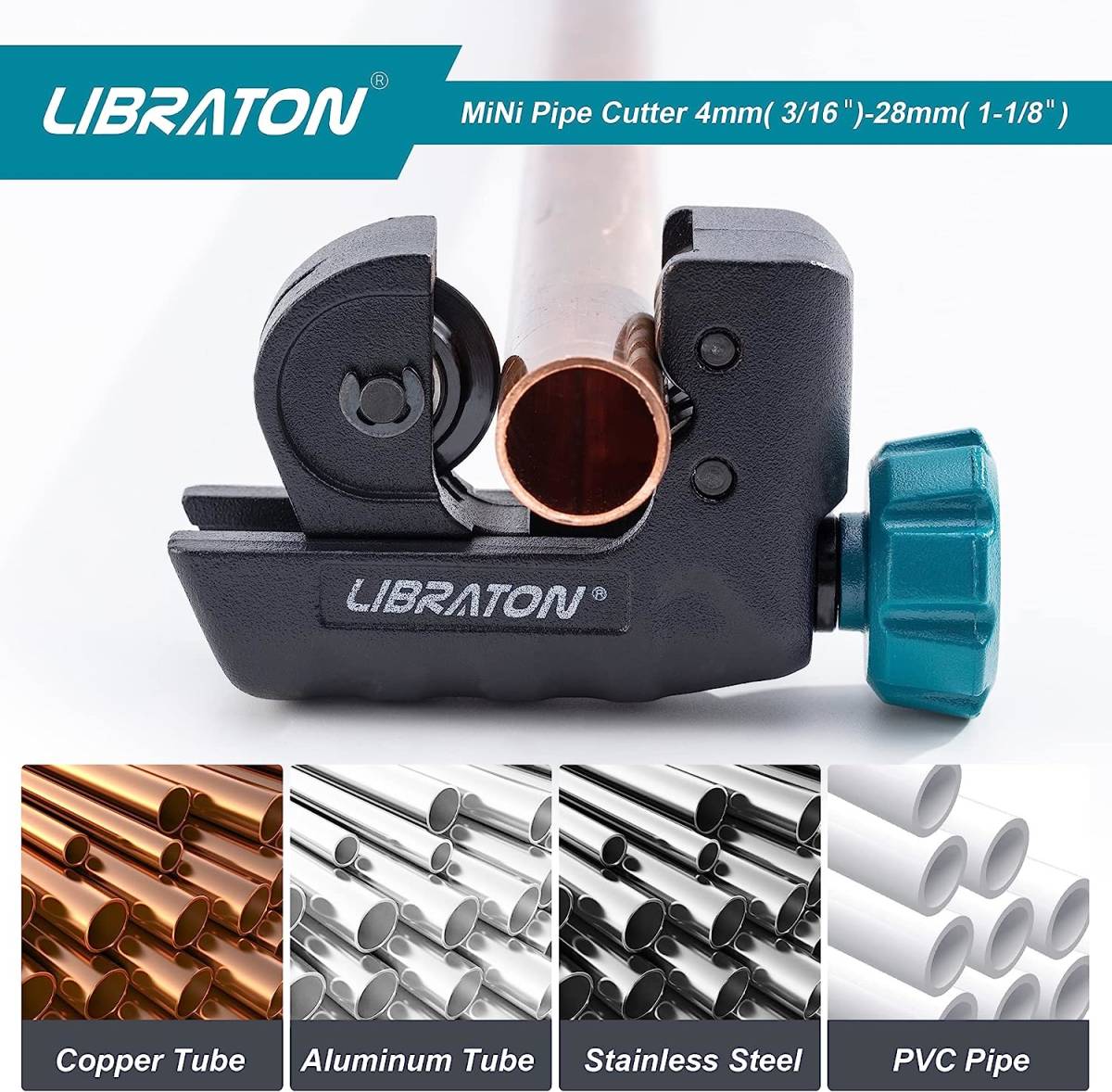 28mm LIBRATON ミニパイプカッター 4-28mm ミニチューブカッター ステンレス管・アルミ管・銅管・塩ビ管・PVCパの画像5
