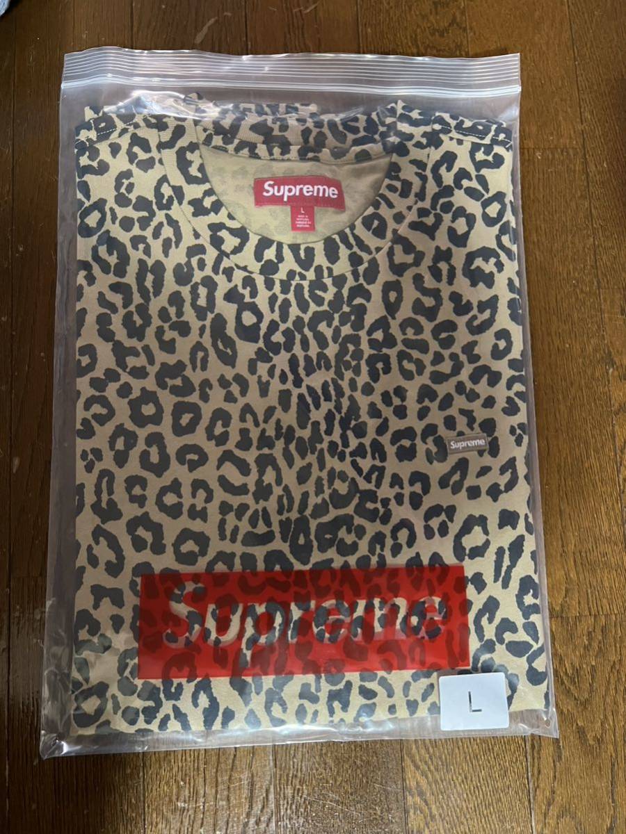 【新品】23FW Supreme Small Box L/S Tee レオパード　Lサイズ スモール ボックス ロンT ボックス_画像2