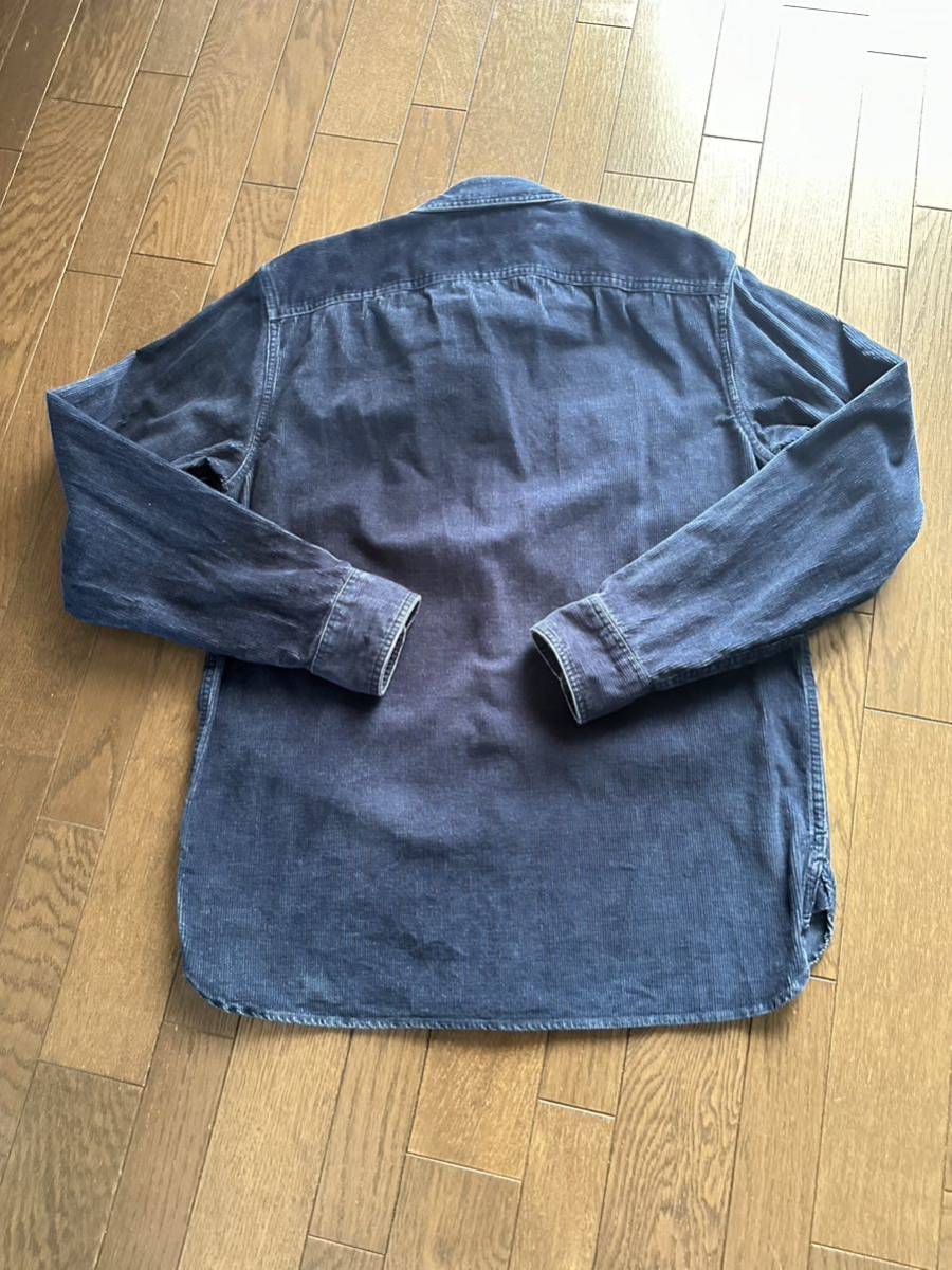 RRL インディゴコーディロイワークシャツ サイズM 美Used品_画像3