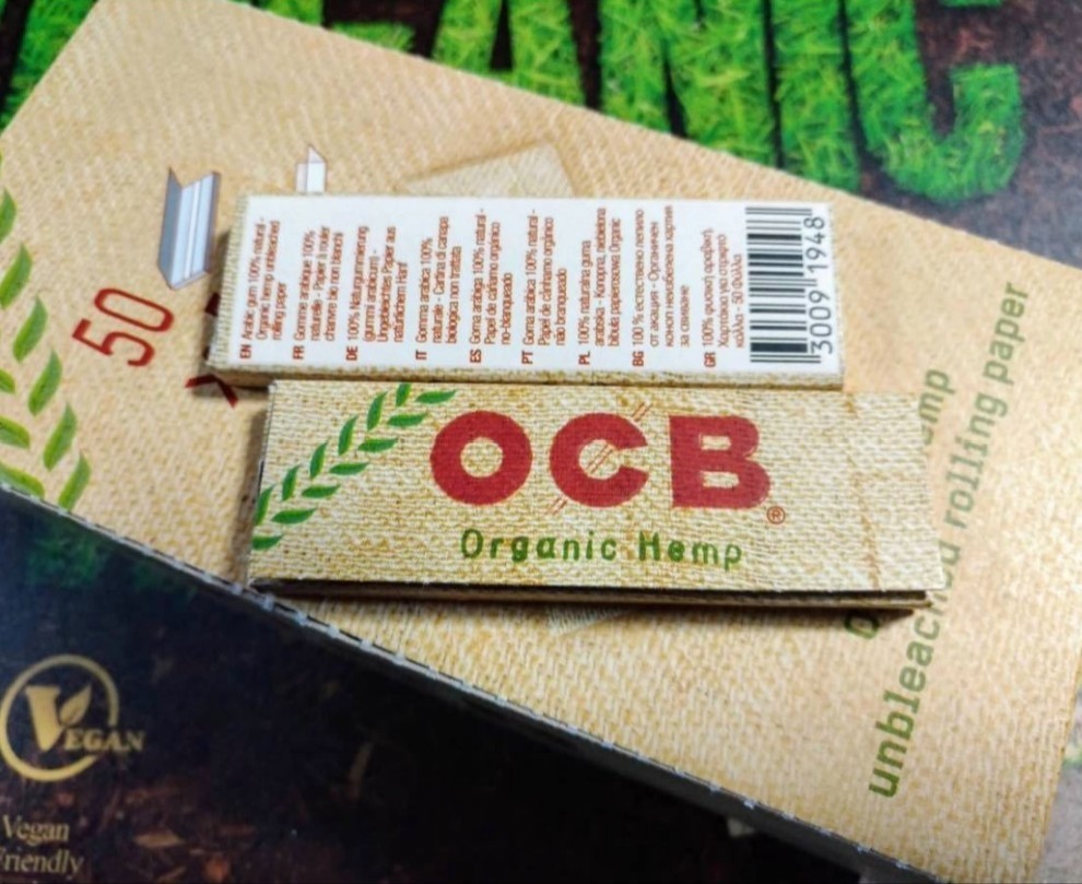 最高級 OCB オーガニック ヘンプ ペーパー 50個 1箱 手巻き タバコ用 巻紙 OCB organic_画像1
