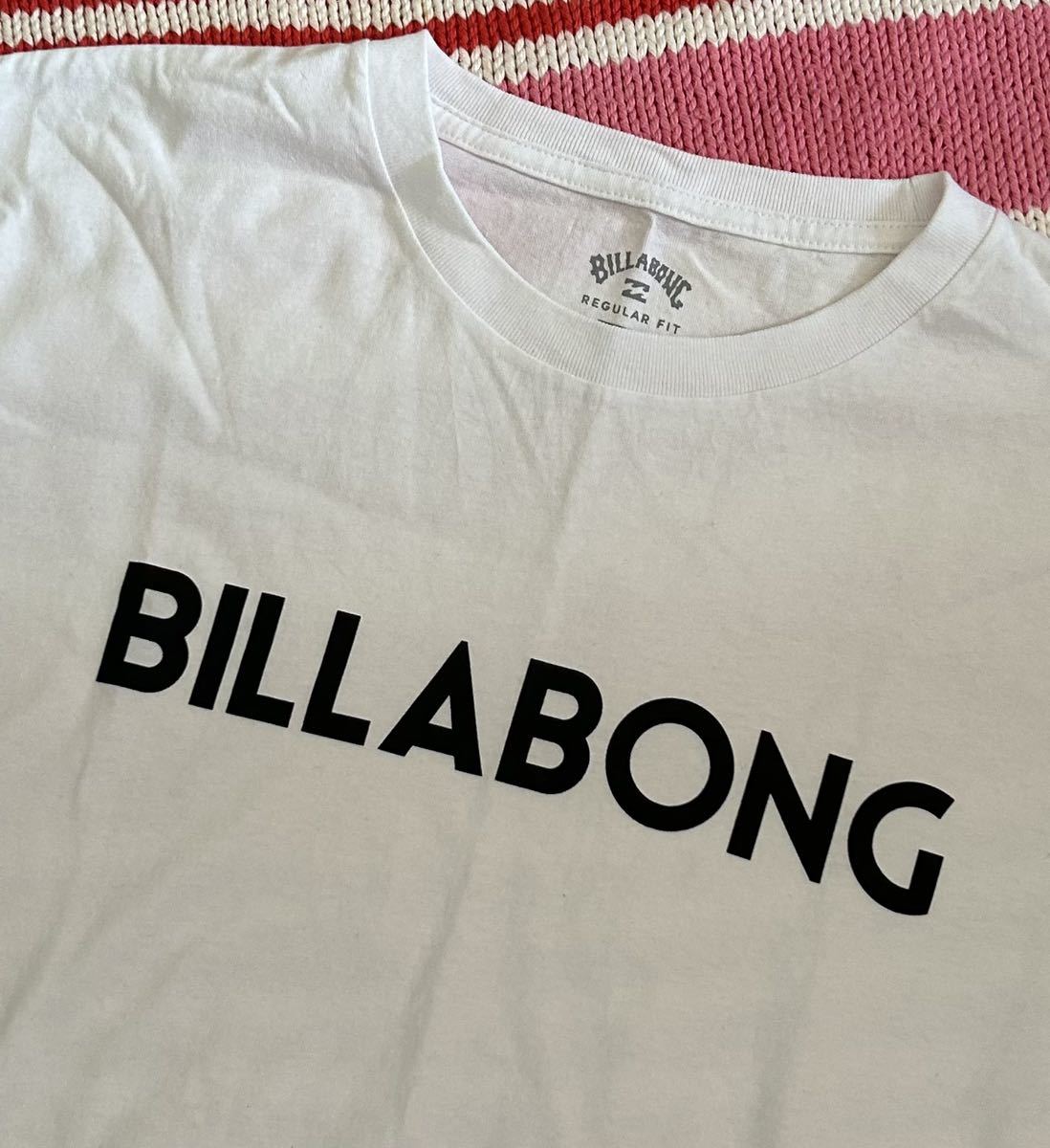 ◆美品◆ BILLABONGビラボン ロゴTシャツ レギュラーフィット◆ホワイト Lサイズ◆_画像2